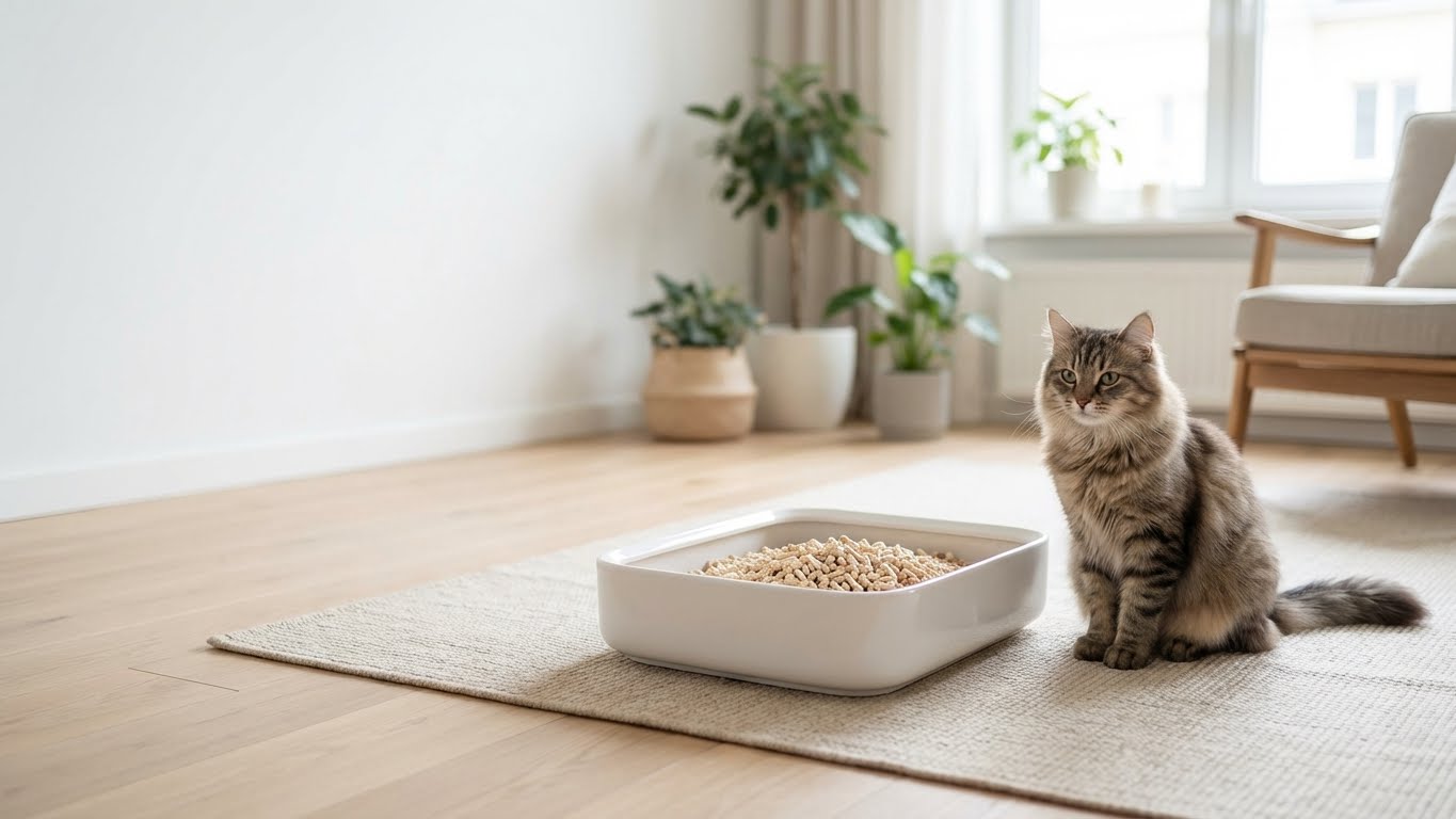 pine pellet cat litter